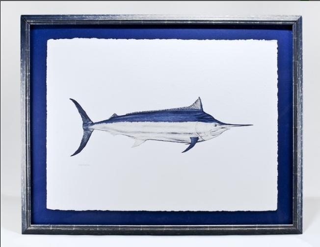 Flick Ford Watercolor Painting - Black Marlin