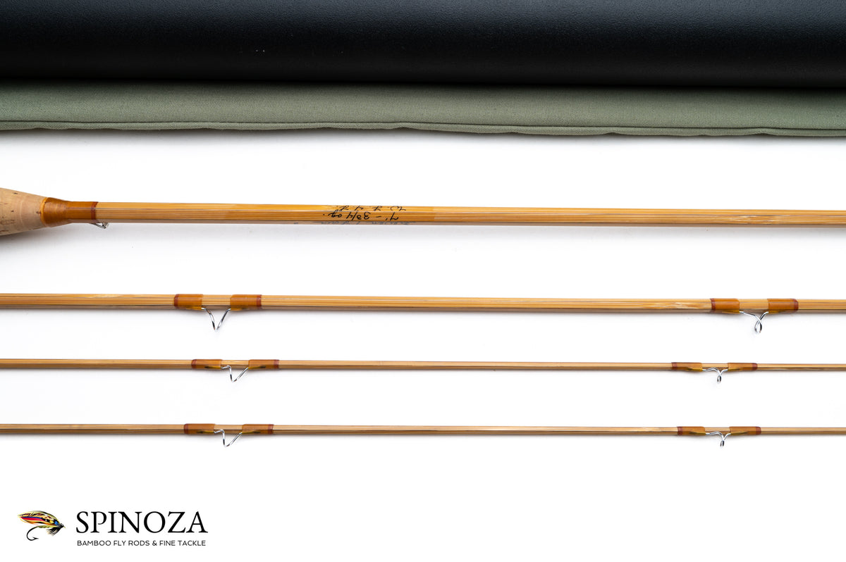 Orvis "Seven Four" Bamboo Fly Rod 7' 3/2 #4 - rod sections with guides