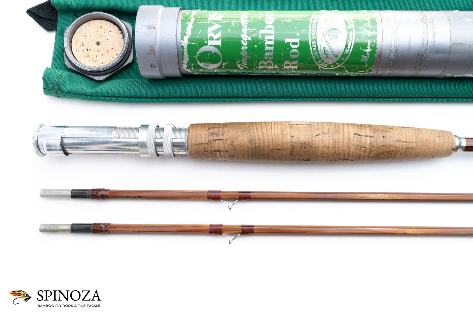 Orvis Battenkill Bamboo Fly Rod 8'6" 2/2 #9 - grip and reel seat detail