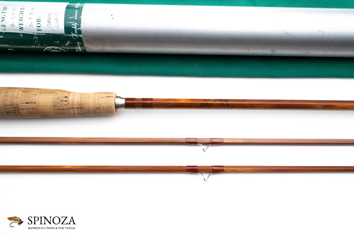 Orvis Battenkill Fly Rod 8'6" 2/2 #9 - maker's signature and wrapping