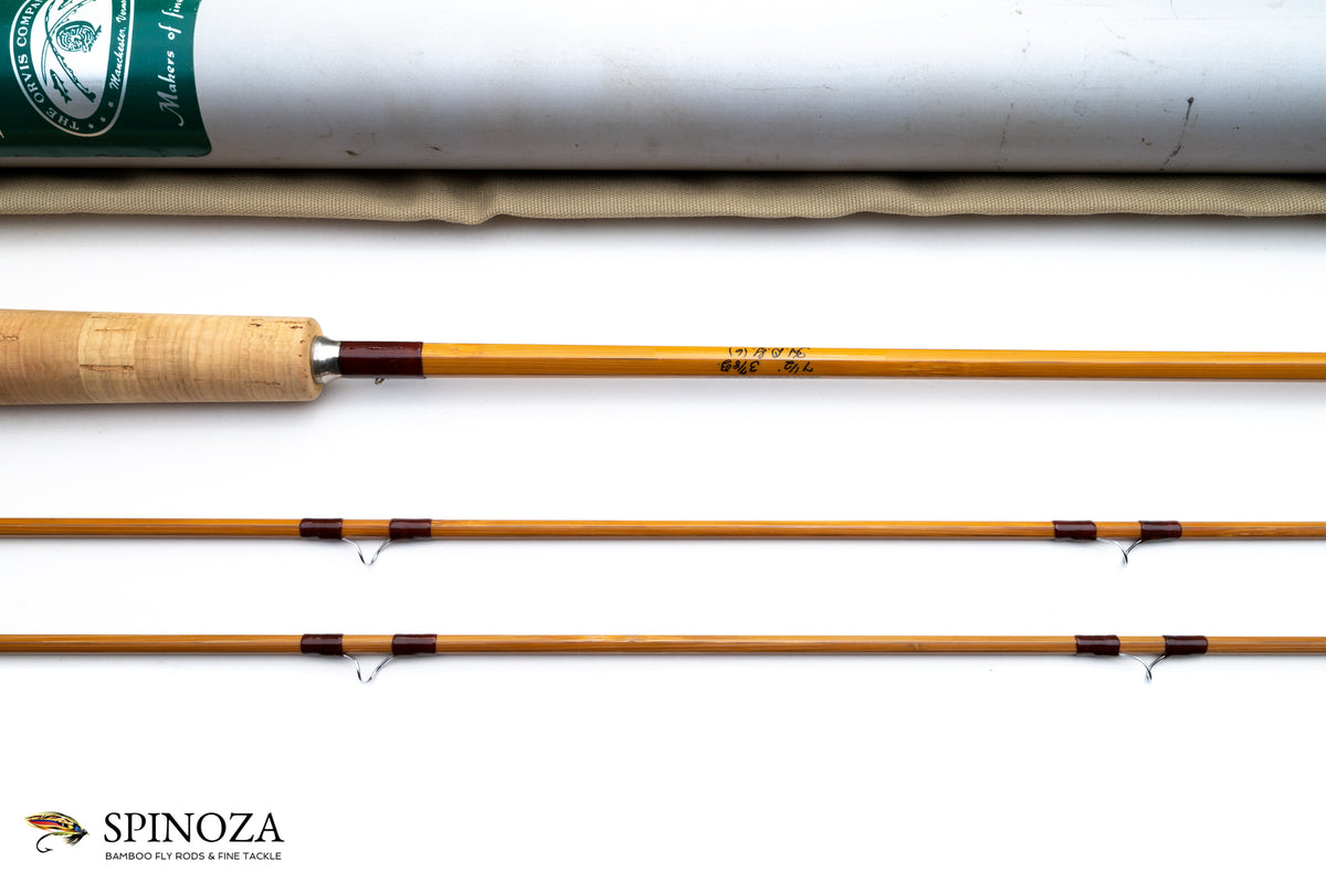 Orvis Battenkill Bamboo Fly Rod 7'6" 2/2 #6 - maker's signature and wrapping
