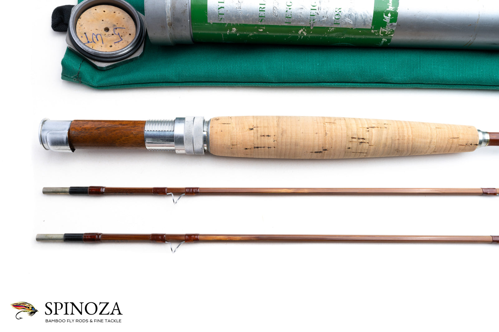 Orvis Midge Bamboo Fly Rod 7'6" 2/2 #5 - grip and reel seat close-up