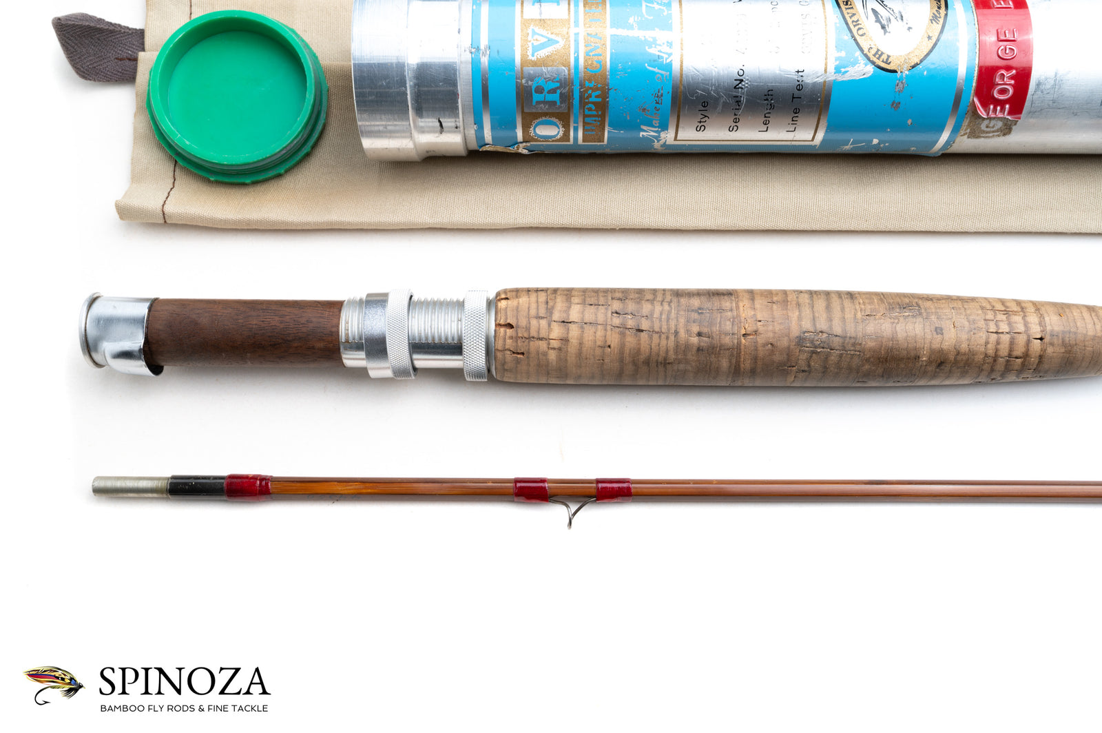 Orvis Model 99 Bamboo Fly Rod 8' 2/1 #7/8 - grip and reel seat detail