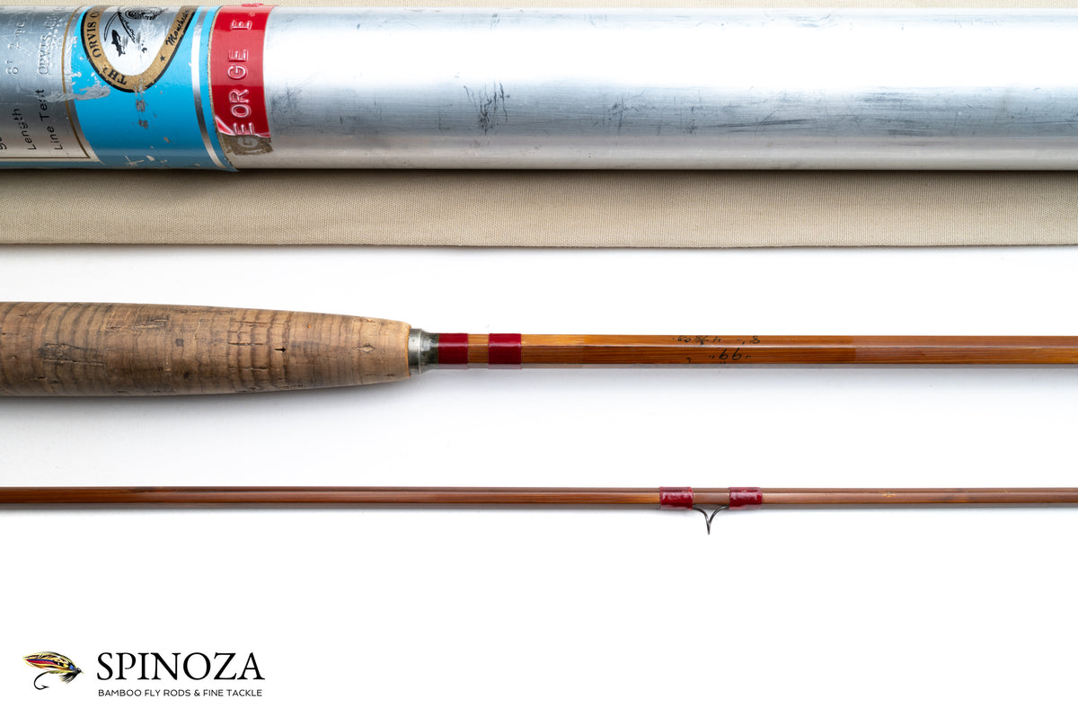 Orvis Model 99 Bamboo Fly Rod 8' 2/1 #7/8 - maker's signature and wrapping