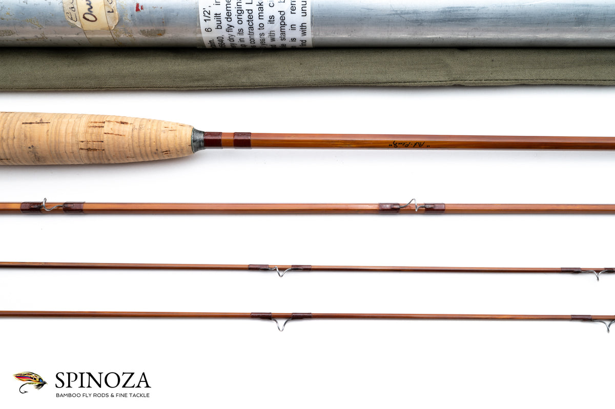 Orvis Rocky Mountain Bamboo Fly Rod 6'6" 3/2 #4/5 - maker's signature and wrapping