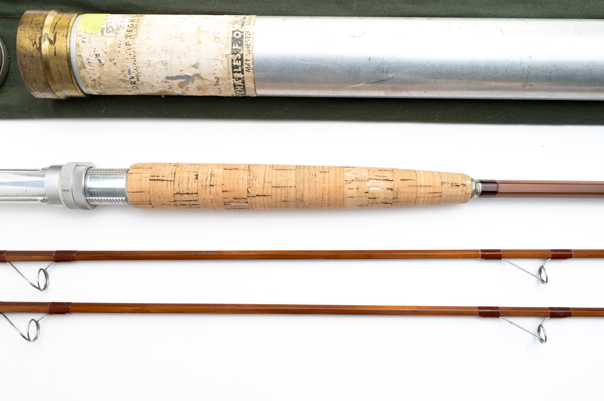 Orvis Shooting Star Fly Rod 8'6" 2/2 #8 - maker's signature and wrapping