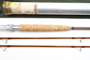 Orvis Shooting Star Fly Rod 8'6" 2/2 #8 - maker's signature and wrapping