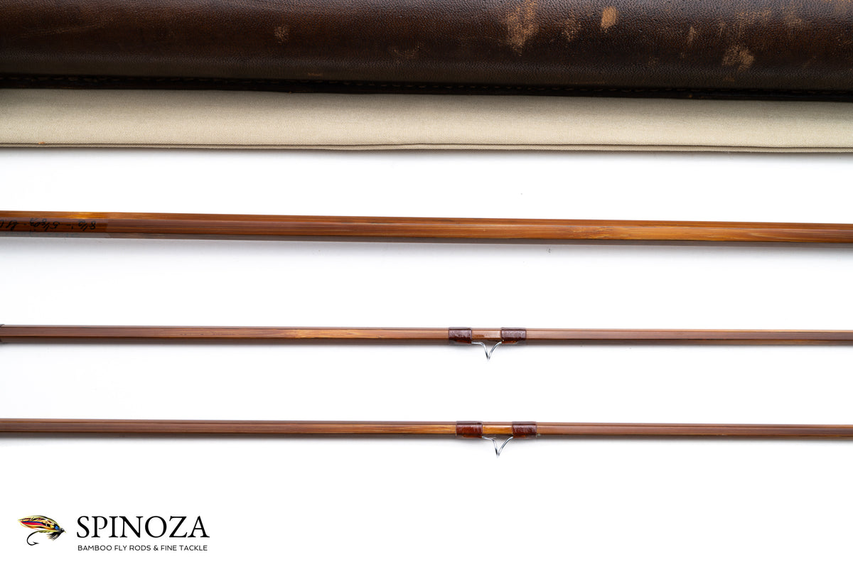 Orvis Wes Jordan Bamboo Fly Rod 8'6" 2/2 #9 - rod sections with wrapping detail