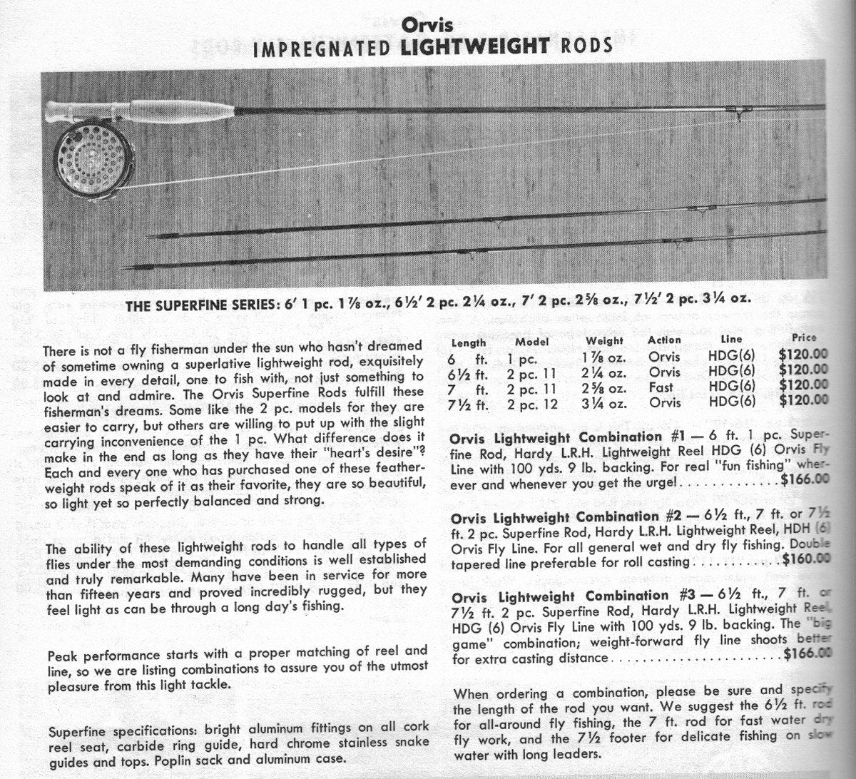 Orvis Superfine 7'6 5wt Bamboo Rod