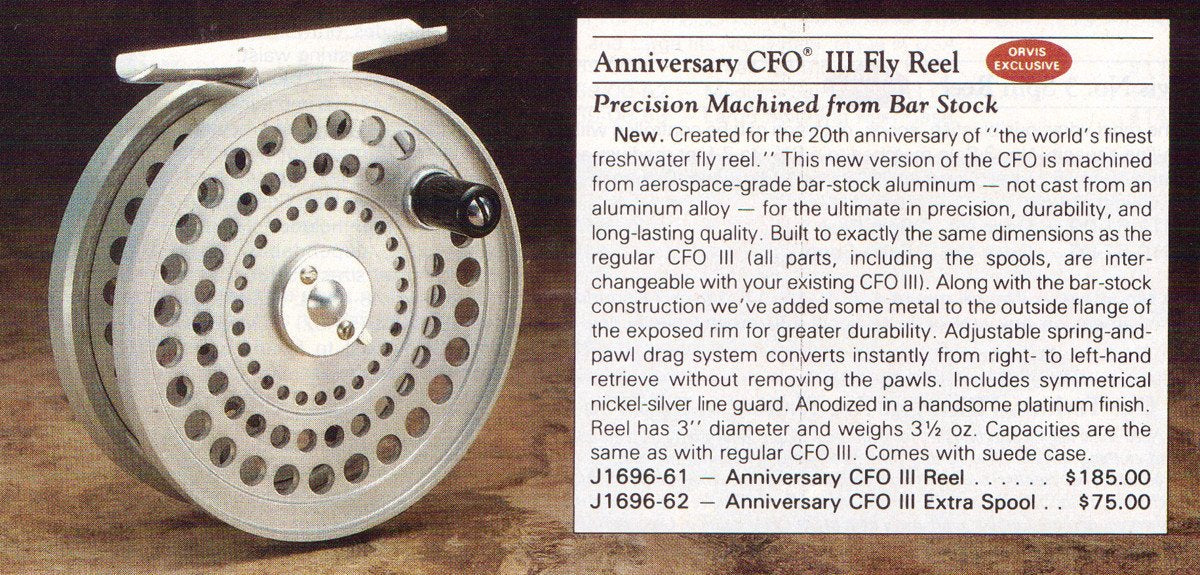 Orvis Anniversary CFO III fly reel - Limited Edition