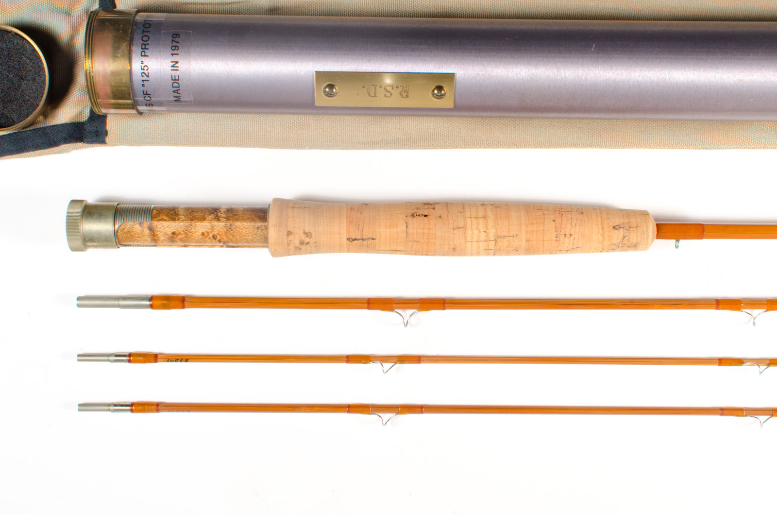 Orvis CF125 Prototype Fly Rod 7' 3/2 #3/4 - grip and reel seat detail
