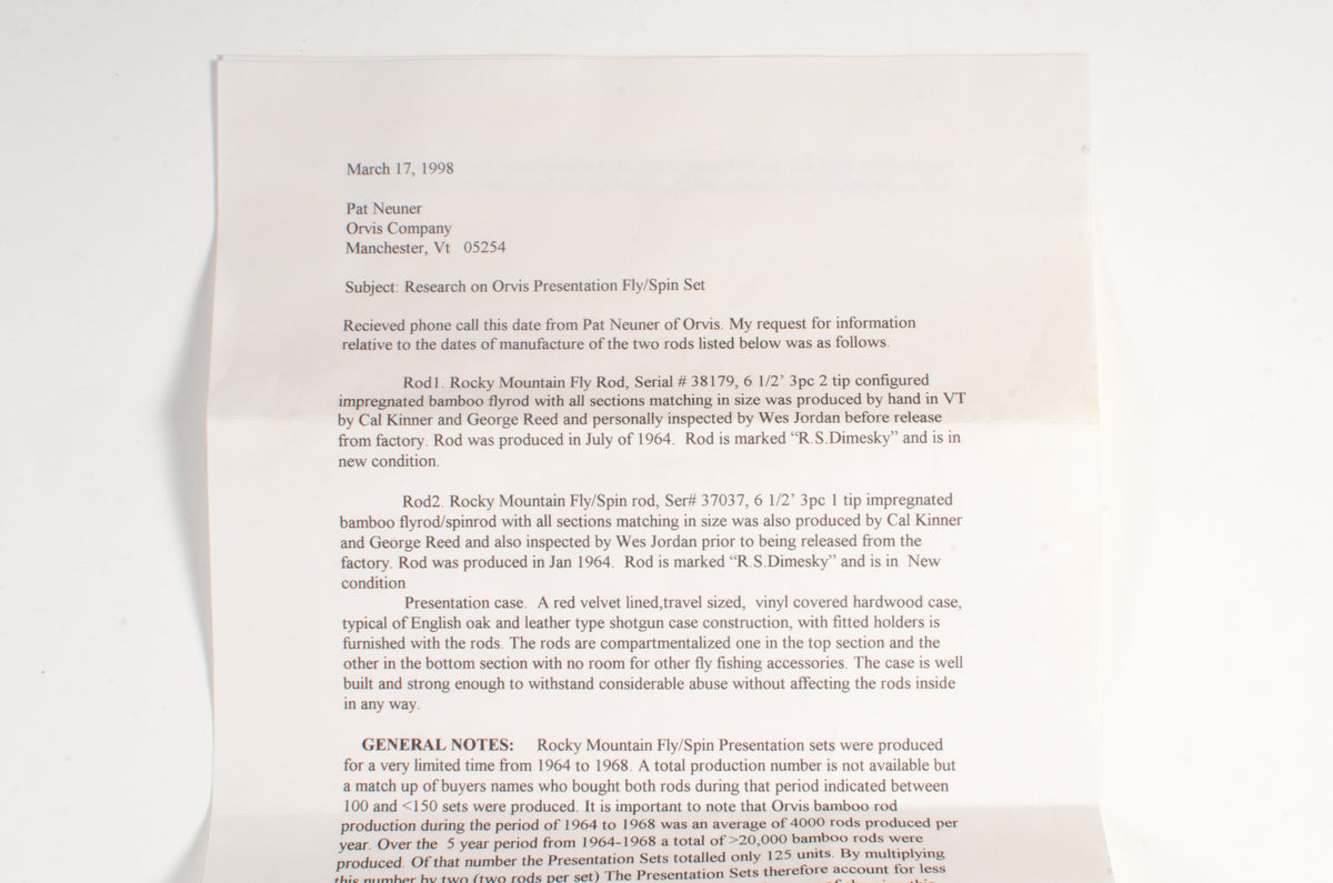 Orvis Rocky Mountain Fly/Spin Presentation Set