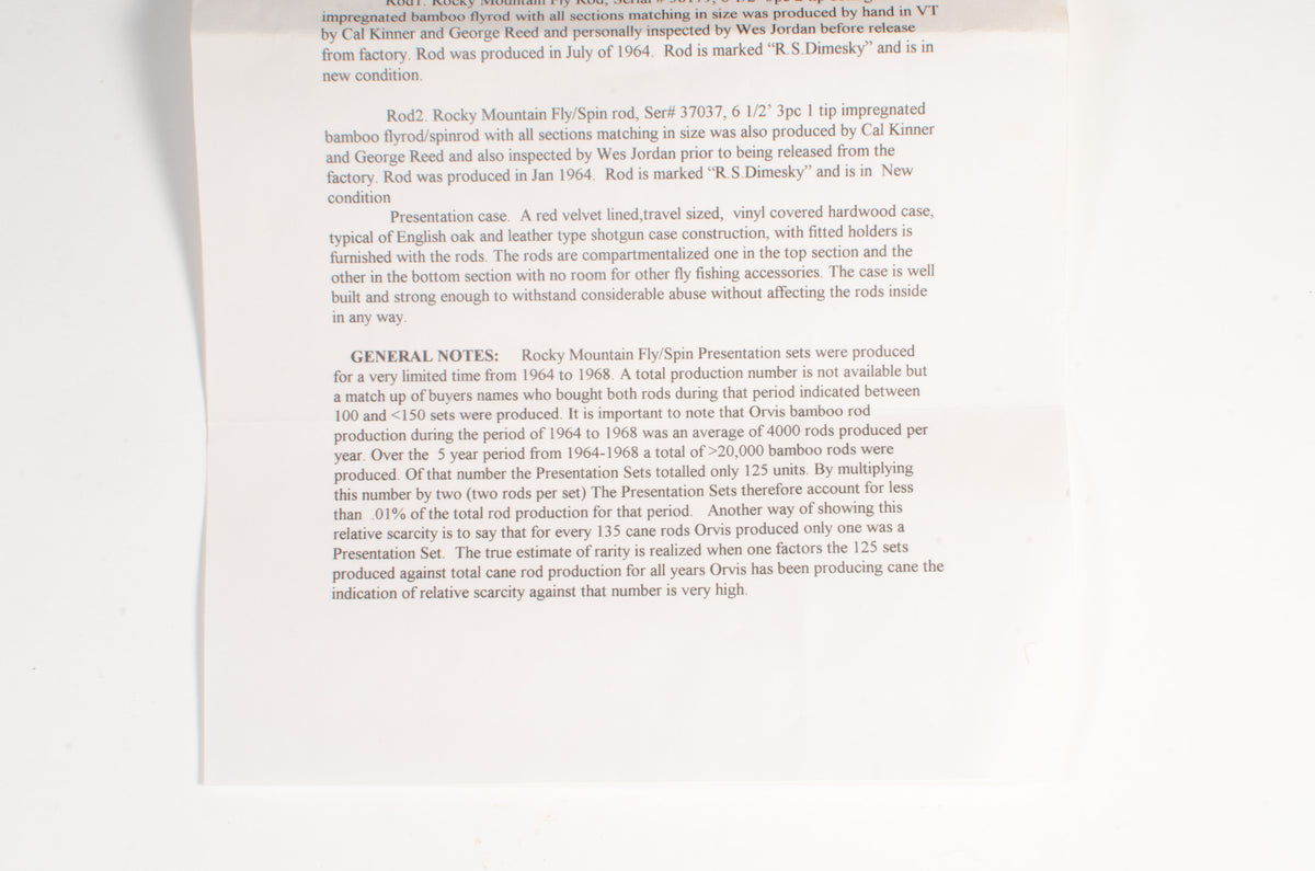 Orvis Rocky Mountain Fly/Spin Presentation Set