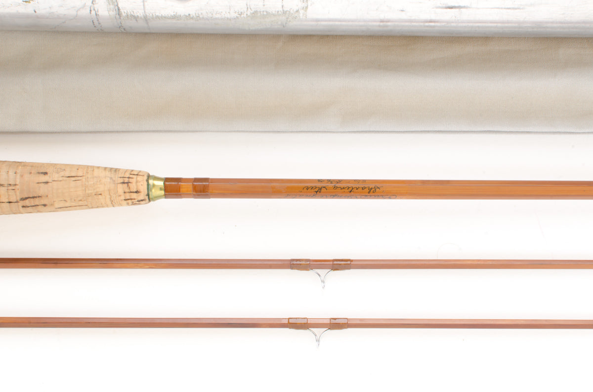 Orvis Shooting Star Fly Rod 8'6" 2/2 #9 - maker's signature and wrapping