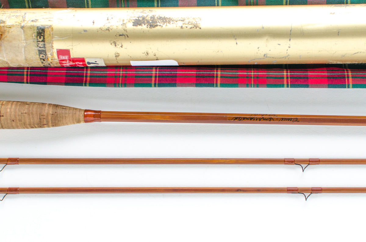 Orvis Superfine Deluxe Impregnated Fly Rod 7'6" 2/2 #6 - maker's signature and wrapping