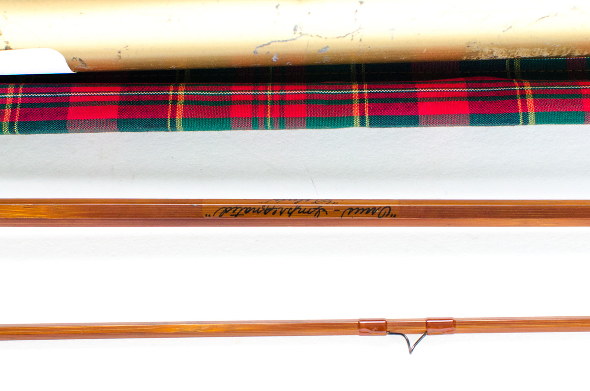 Orvis Superfine Deluxe Impregnated Fly Rod 7'6" 2/2 #6 - rod sections with guides