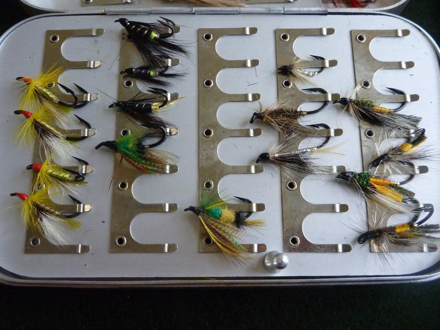 Wheatley Fly Box (large) - with Salmon Flies
