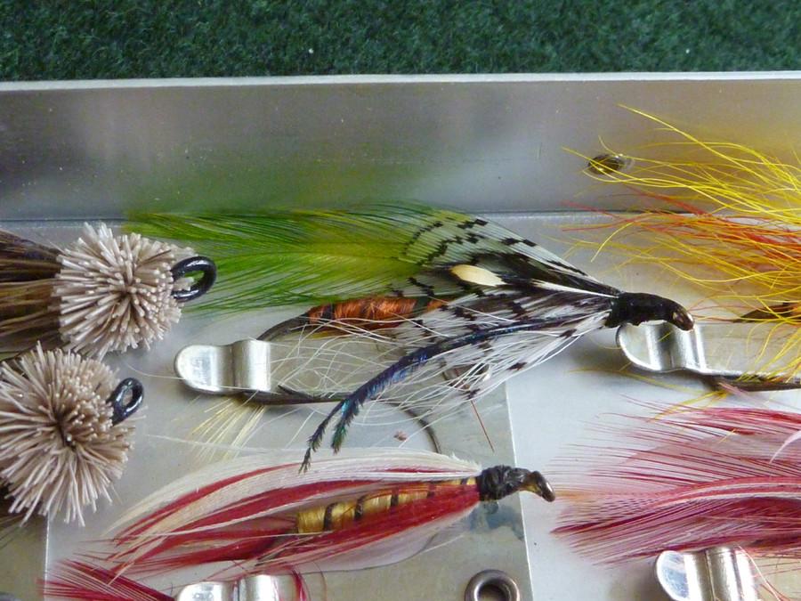 Wheatley Fly Box (large) - with Salmon Flies 