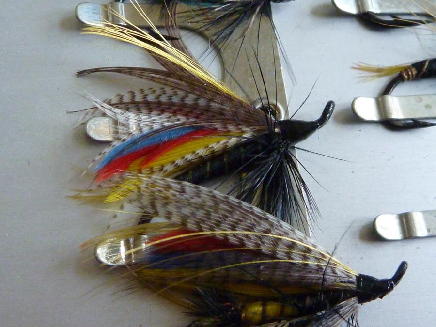 Wheatley Fly Box (large) - with Salmon Flies 