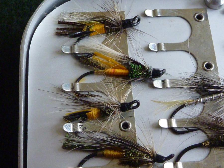 Wheatley Fly Box (large) - with Salmon Flies 