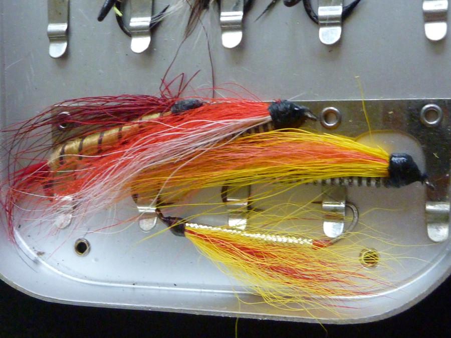 Wheatley Fly Box (large) - with Salmon Flies 