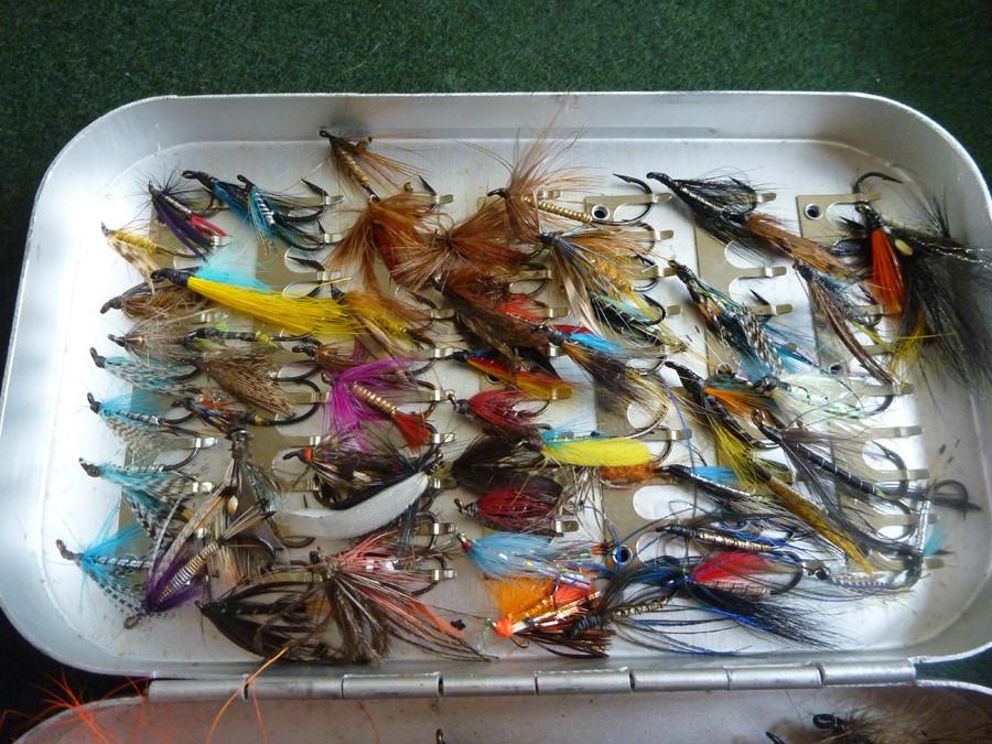 Wheatley Fly Box (large) - with Salmon Flies