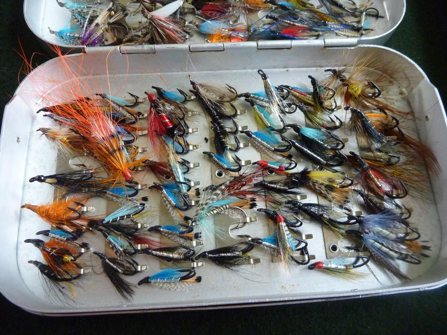 Wheatley Fly Box (large) - with Salmon Flies