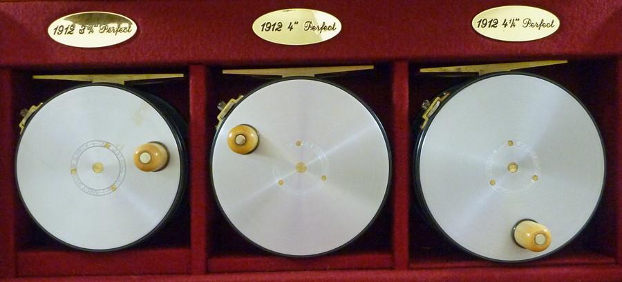 Hardy Perfect 1912 Reproduction Limited Edition Reel Set (3)