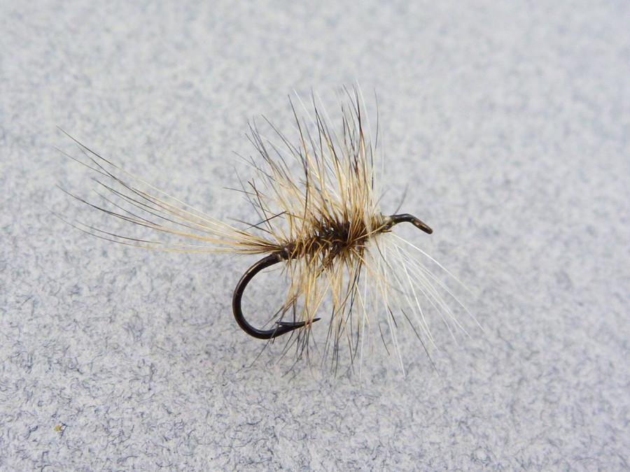 Rube Cross - Badger Bivisible - Catskill Dry Fly