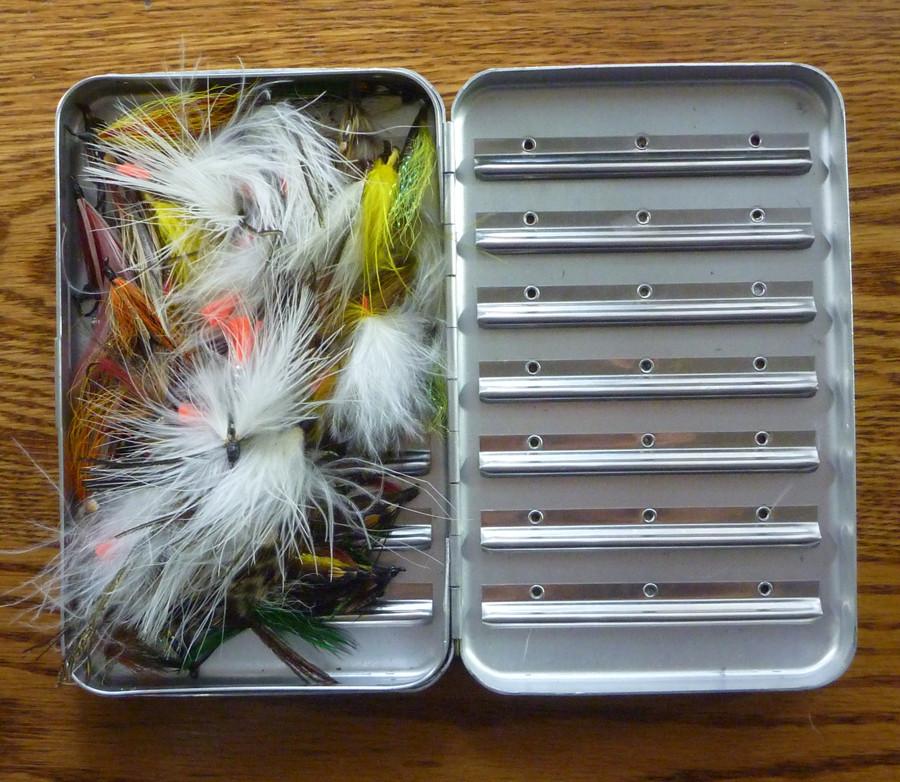 Perrine #97 Streamer Fly Box - with 72 flies