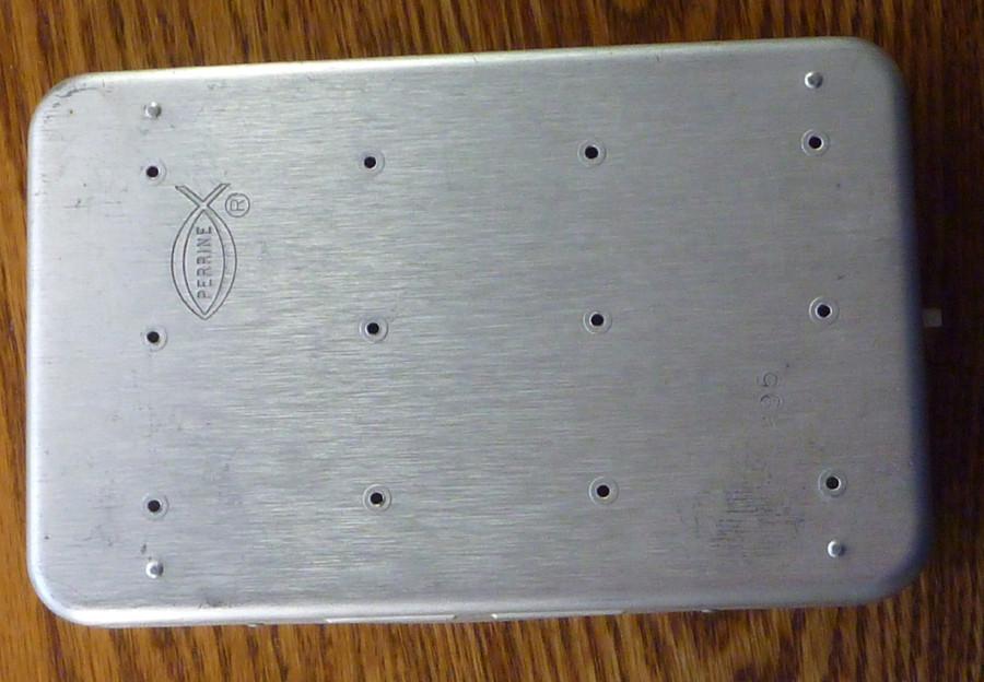 Perrine Salmon Fly Box (clips) with 58 flies 