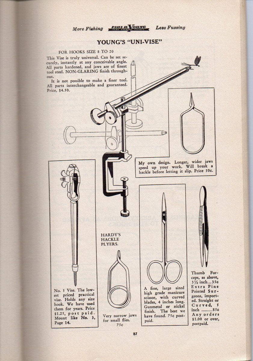 Young, Paul H. -- Hazel Johnson Fly Tying Tools 