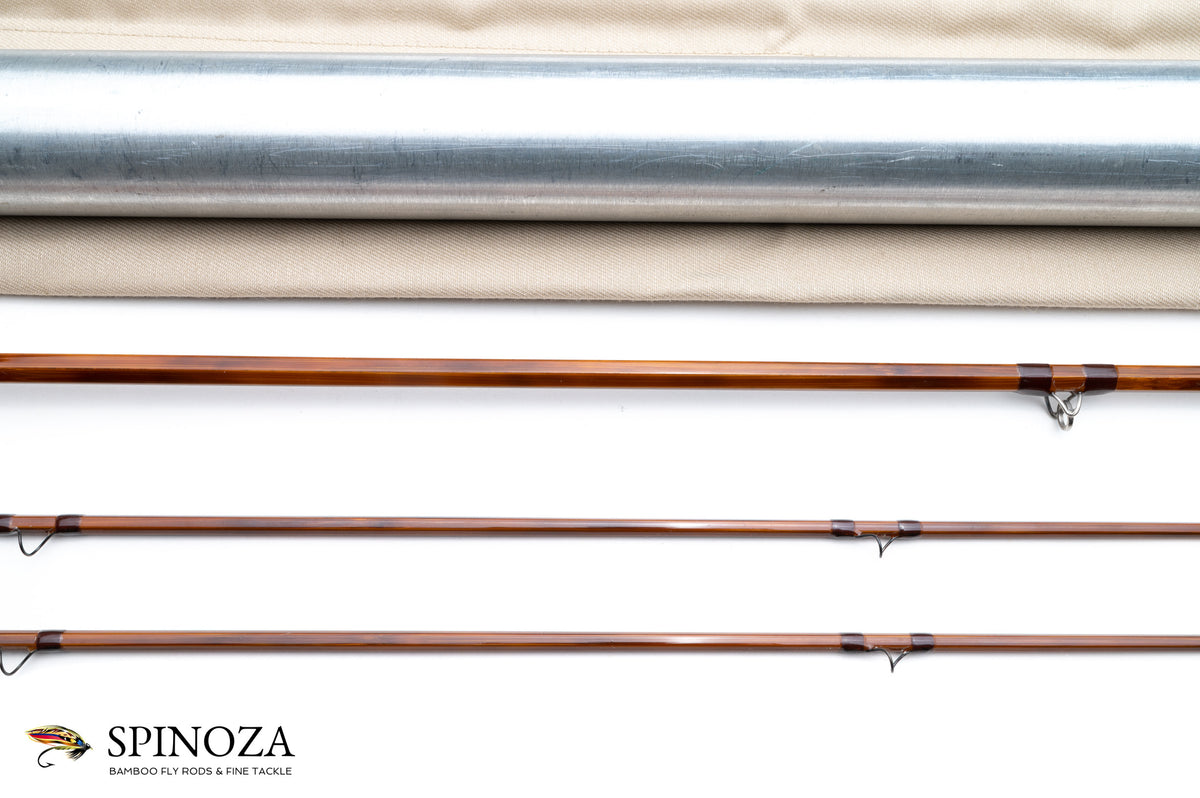 Paul Young Martha Marie Bamboo Fly Rod 7'6" 2/2 #5 - rod sections with guides and wraps