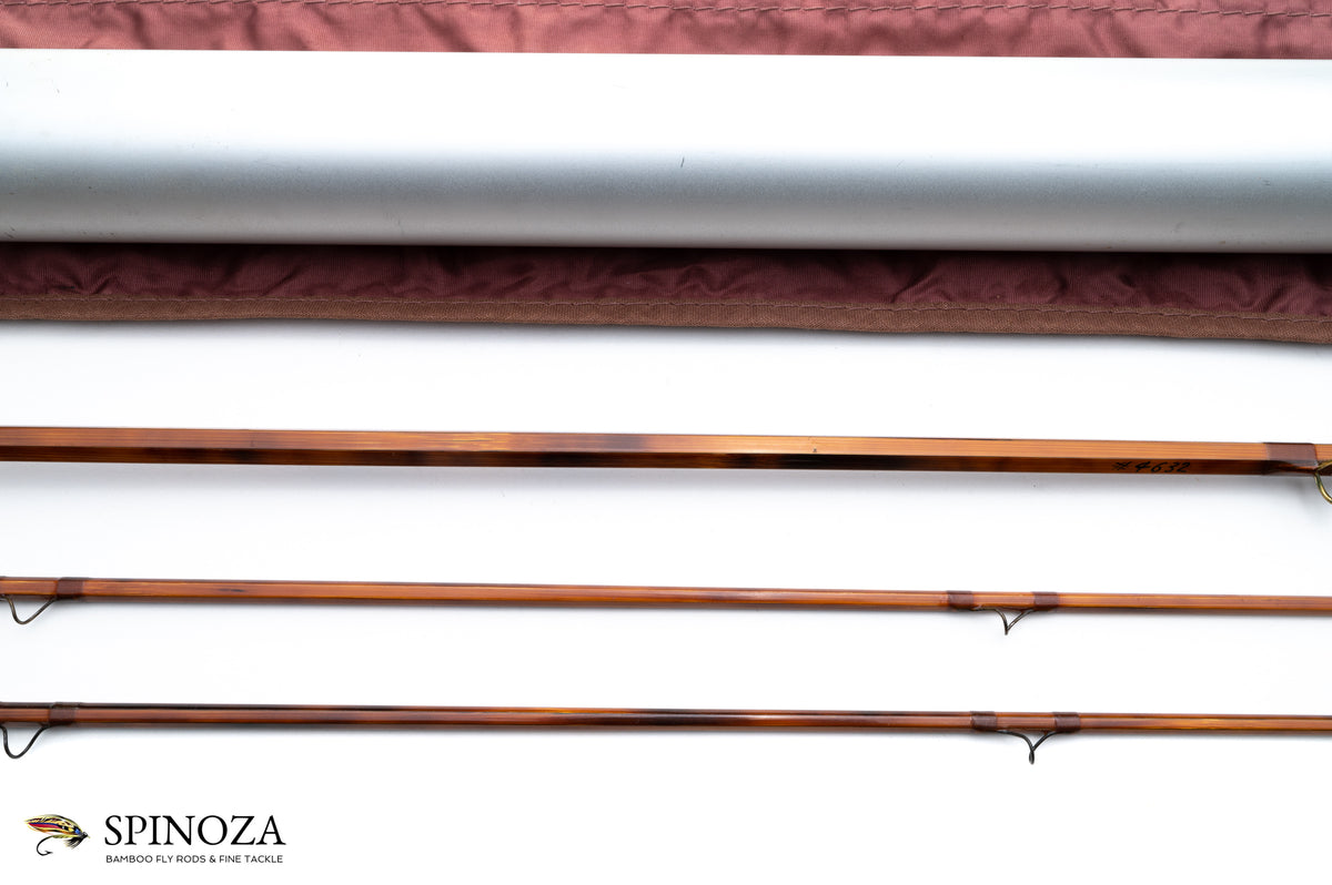 Paul Young Martha Marie Bamboo Fly Rod 7'6" 2/2 - rod sections with guides and wraps