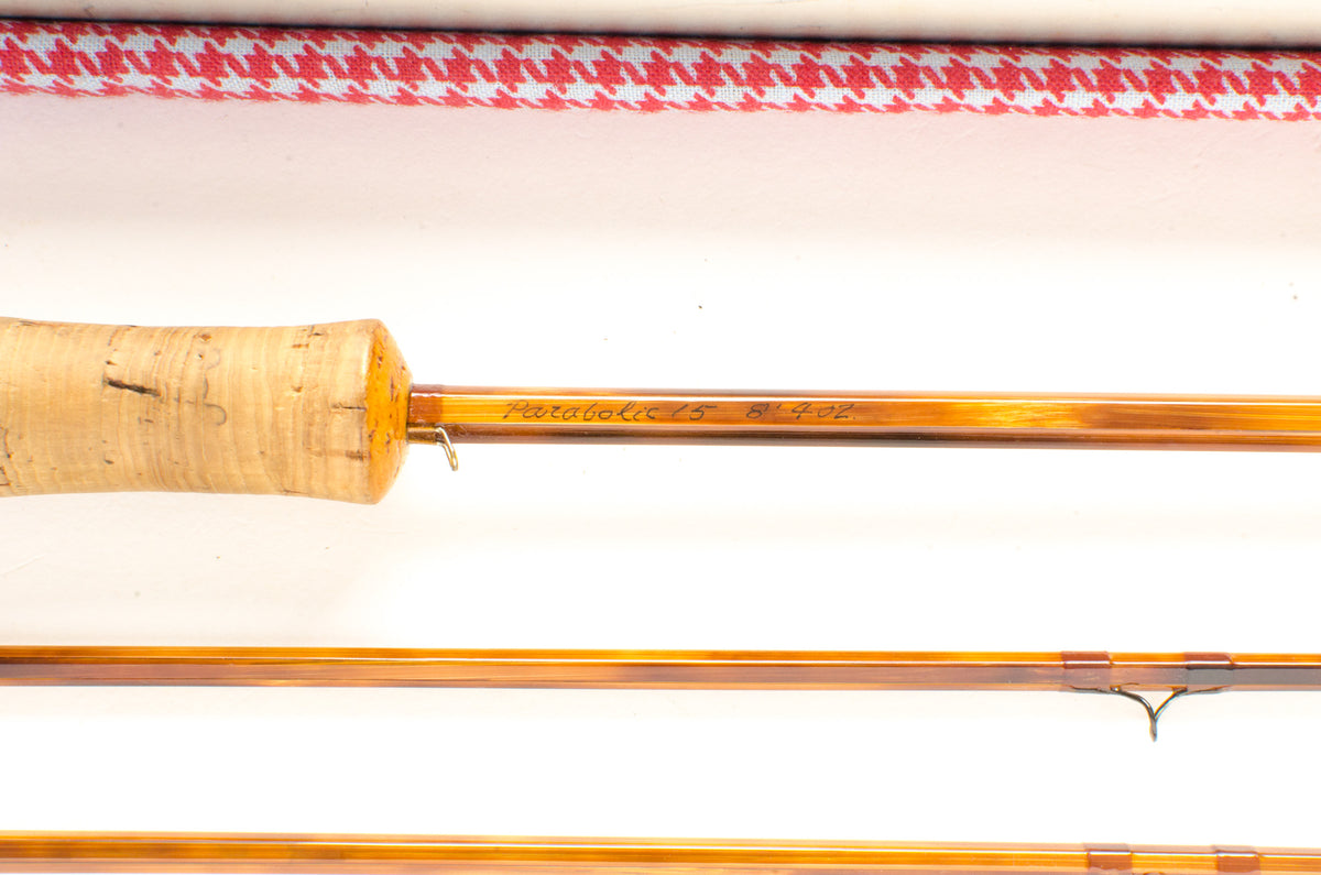 Paul Young Parabolic 15 Fly Rod 8' 2/2 - maker signature and rod markings