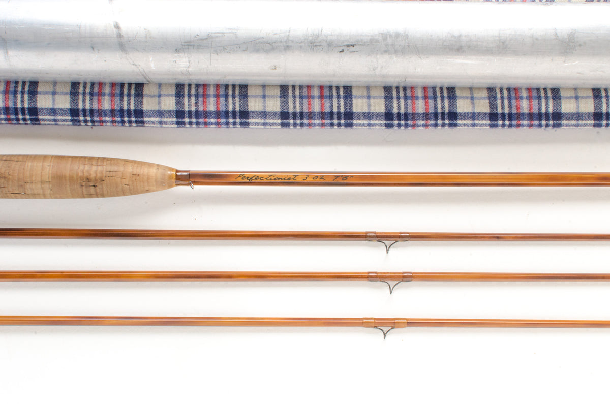 Paul Young Perfectionist Fly Rod 7'6" 2/3 #4/5 - maker signature and rod markings