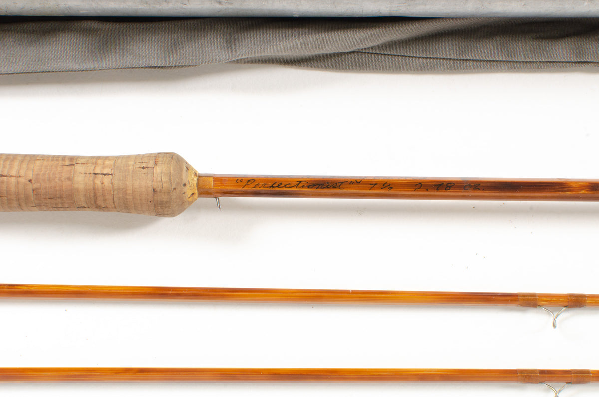 Paul Young Perfectionist Fly Rod 7'6" 2/2 #5 - rod sections with guides and wraps
