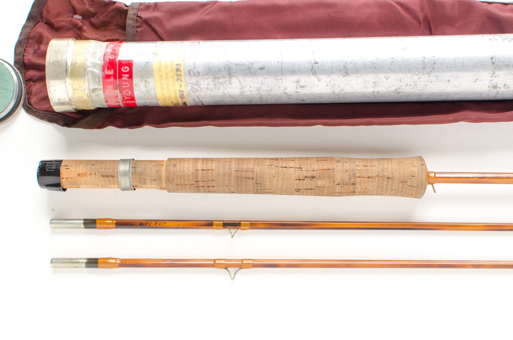 Paul Young Fly Rod Parabolic 15 8' 2/2 3.85 oz - handle grip and reel seat detail