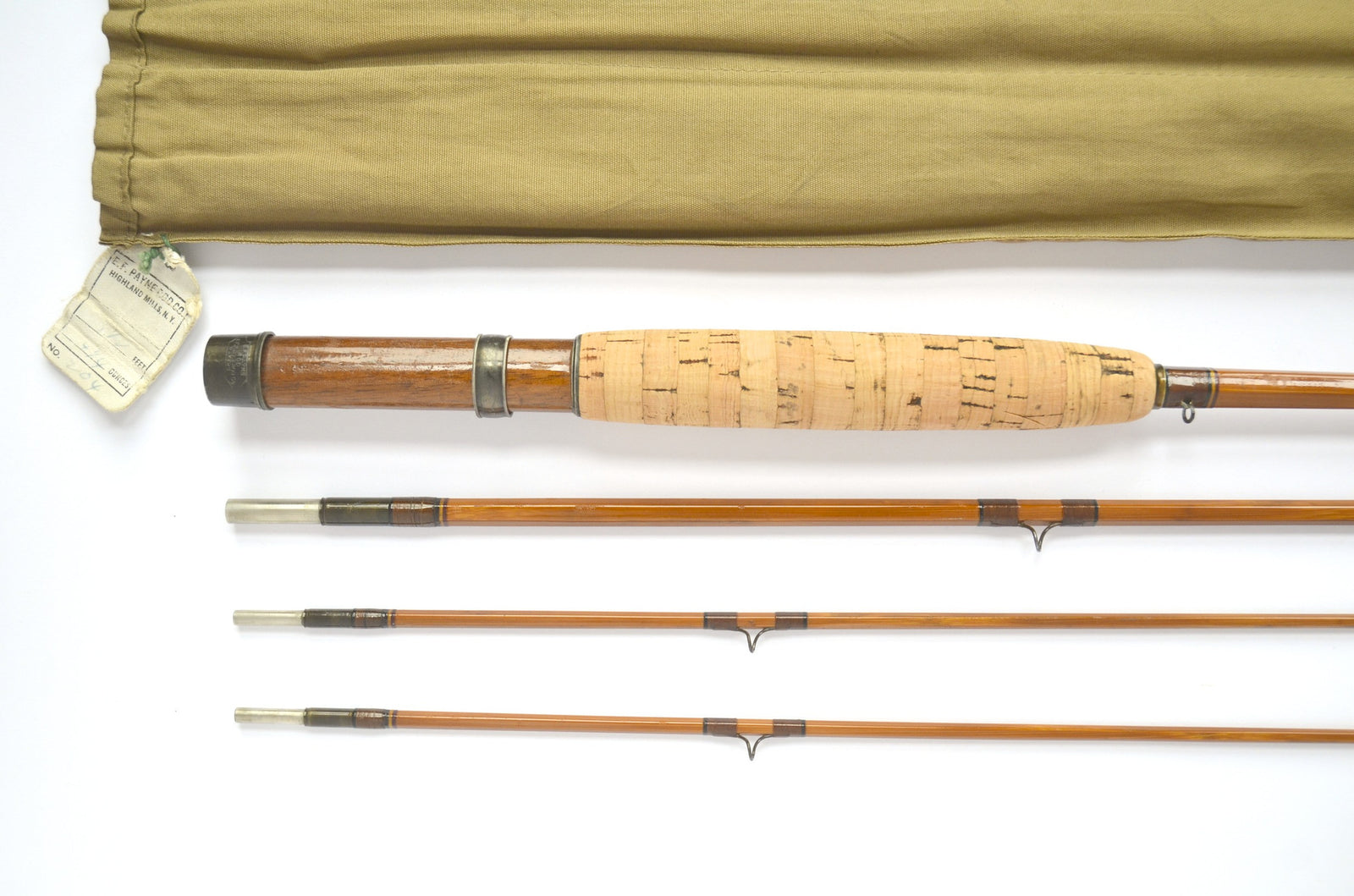 Payne 204 Fly Rod 8'6" 3/2 #5 - handle grip and reel seat detail