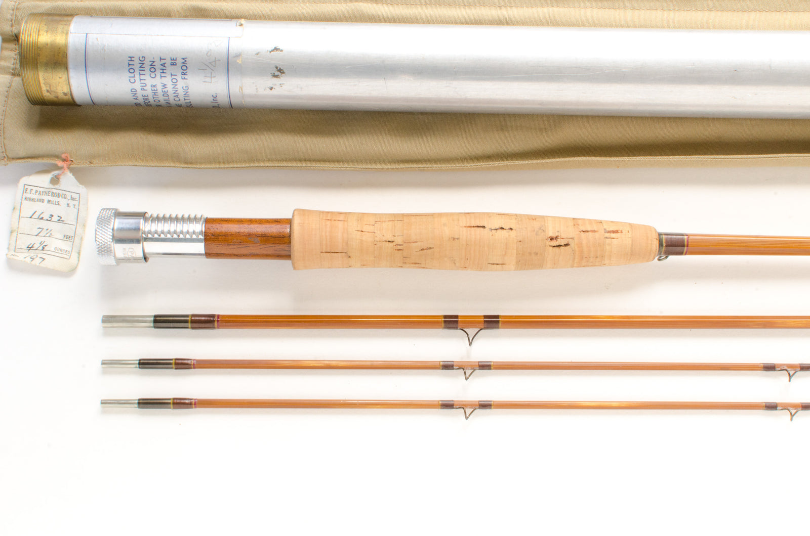 Payne 197 Fly Rod 7'6" 3/2 #5 - handle grip and reel seat detail
