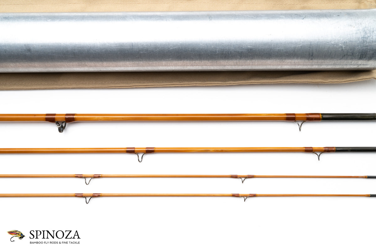 Payne Model 201 Bamboo Fly Rod 8' 3/2 #5 - rod sections with guides and wraps