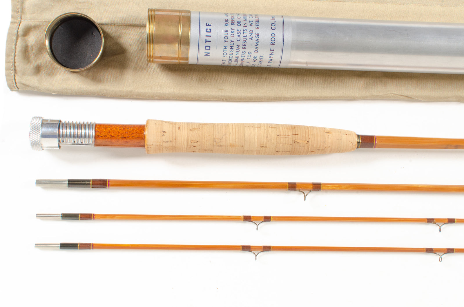 Payne 201 Fly Rod 8' 3/2 #5 - handle grip and reel seat detail