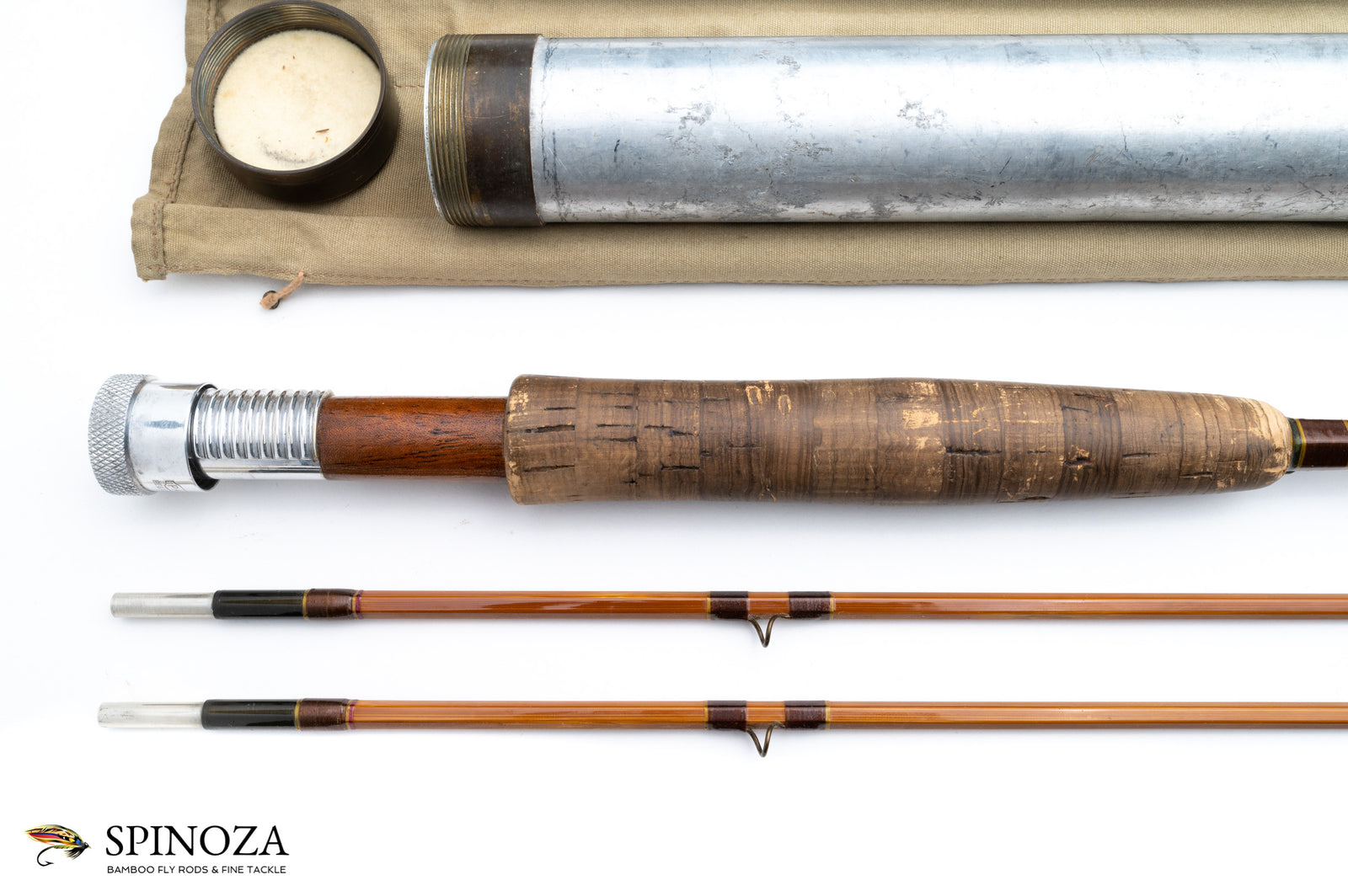 Payne Bamboo Fly Rod 8' 2/2 #5/6 - handle grip and reel seat detail