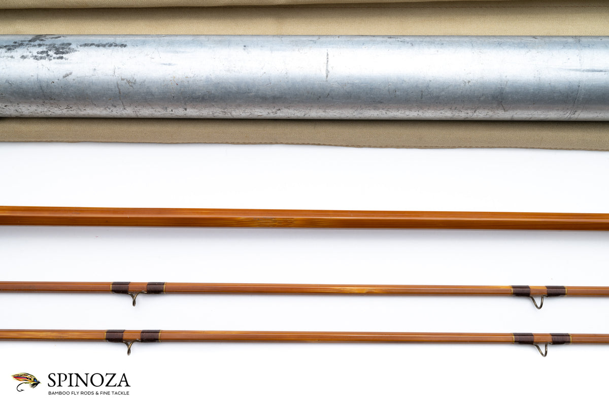 Payne Bamboo Fly Rod 8' 2/2 #5/6 - rod sections with guides and wraps