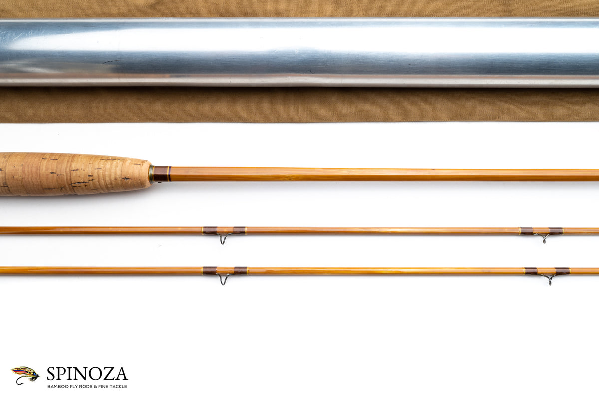 Payne Model 100 Bamboo Fly Rod 7'6" 2/2 #4 - maker signature and rod markings