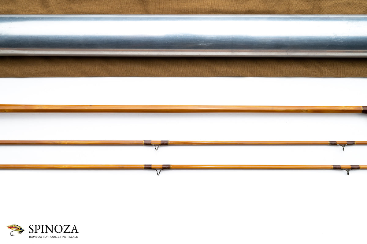 Payne Model 100 Bamboo Fly Rod 7'6" 2/2 #4 - rod sections with guides and wraps