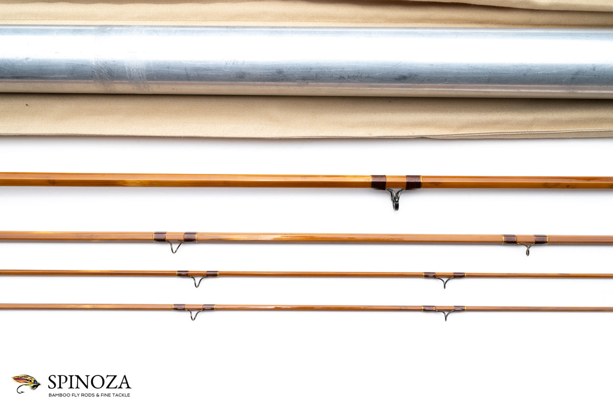 Payne Model 201 Bamboo Fly Rod 8' 3/2 #5 - rod sections with guides and wraps