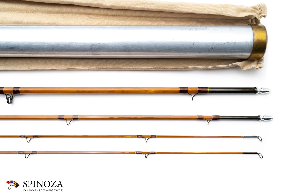 Payne Model 201 Bamboo Fly Rod 8' 3/2 #5 - rod sections with guides and wraps