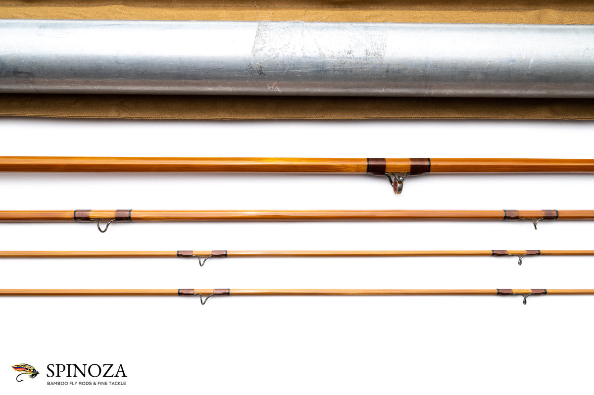 Payne Model 204 Bamboo Fly Rod 8'6" 3/2 #5 - rod sections with guides and wraps