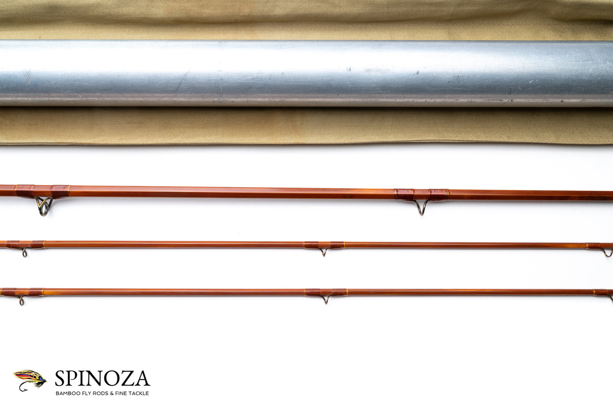 Payne Parabolic Bamboo Fly Rod 7'9" 2/2 #5 - rod sections with guides and wraps